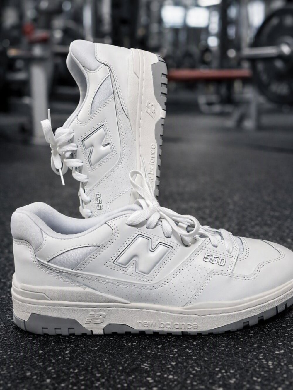 New Balance 550 NEW "White Grey" Leather Sneakers